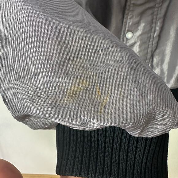 VTG Comfy Casuals Men's‎ XL Jacket Southwestern Silver Gray Zip Up Western Aztec - Picture 6 of 9